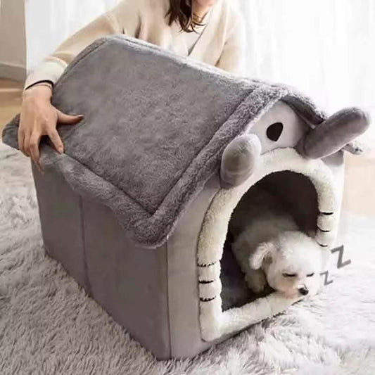 Indoor Warm Dog House – Soft Pet Bed Tent for Small & Medium Dogs
