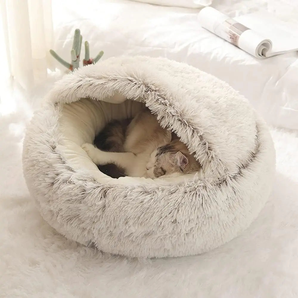 👉 Soft Plush Pet Bed – Cozy & Comfortable Sleep for Pets 🐾
